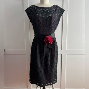Nanette Lepore ‘Nono Noir’ Vintage Black Lace Dress, size 4